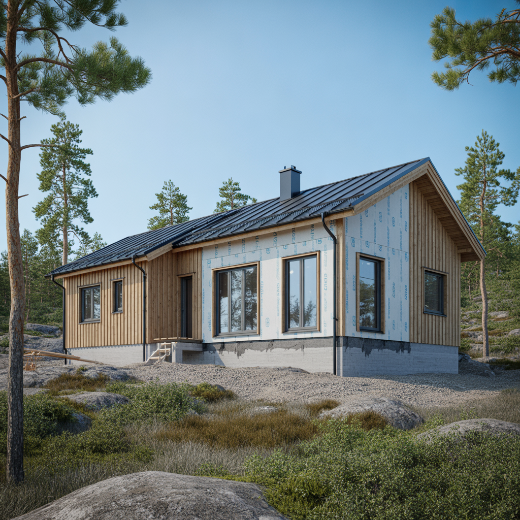 6.Bygg ett hus som tal det svenska klimatet material och design