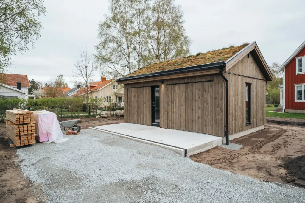 bygga garage p tomten regler grundarbete och smarta val f r ett h llbart extrahus